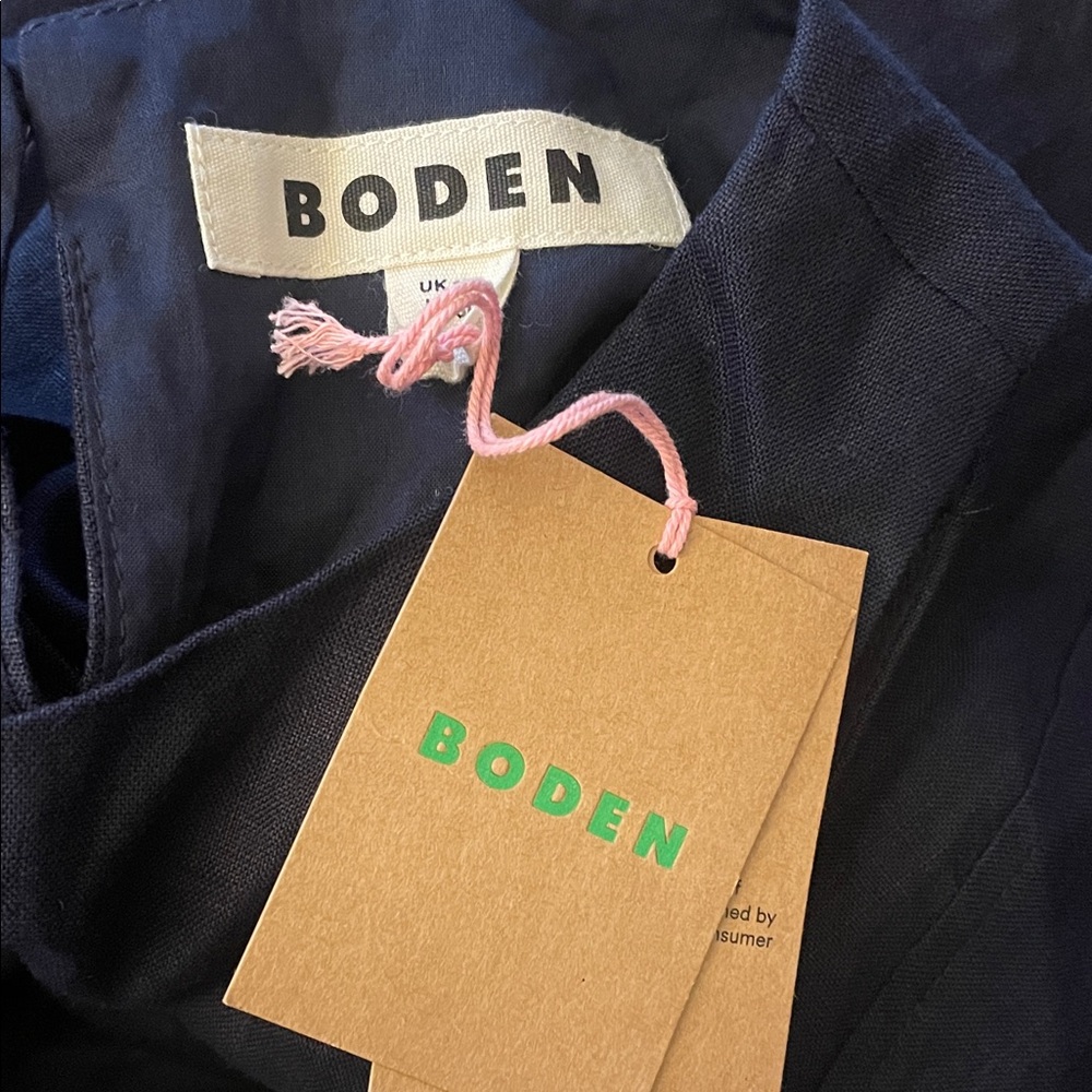 Boden Carla Linen Midi Dress-NWT - Picture 4 of 5